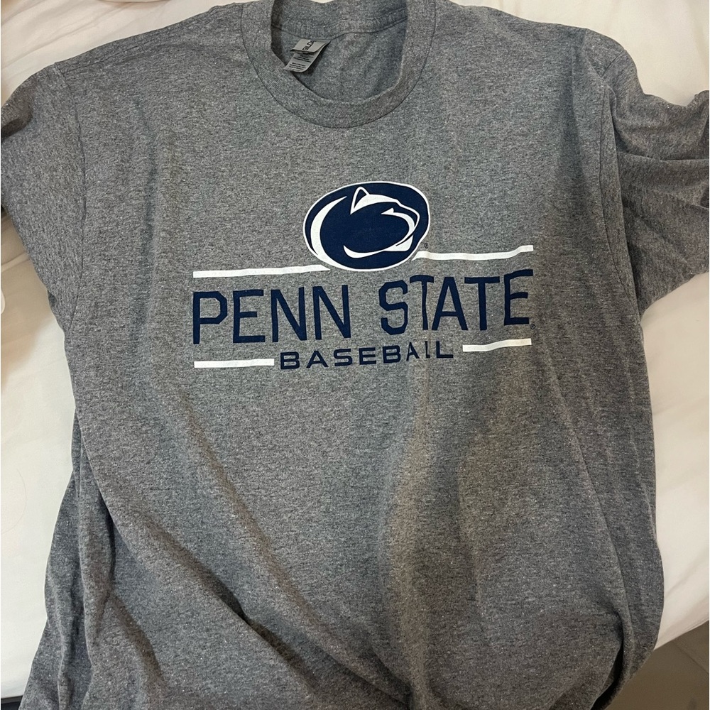 Navy and gray Penn State baseball T-shirt